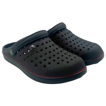 Черные мужские садовые шлепанцы из пенопласта Crocs, размер 44, удобные и легкие