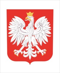ОФИЦИАЛЬНЫЙ ГЕРБ ПОЛЬШИ, 30x21 см, в деревянной раме ТЁМНОГО ЦВЕТА