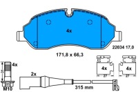 фото thumb №14, Гальмівні колодки ham. ford p. transit 2,0/2,2 tdci 14-
