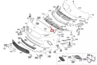 Mb a w177 бампер передний левый верхний кронштейн рейки a1778859702 oem с Разборки, фото thumb
