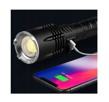 XHP90 ТАКТИЧЕСКИЙ МОЩНЫЙ СВЕТОДИОДНЫЙ ЗУМ USB-ФОНАРИК