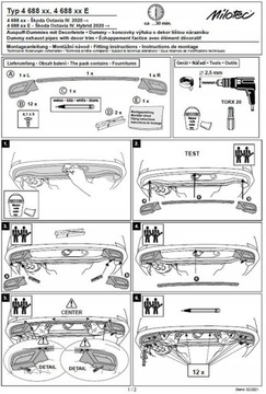 фото thumb №5, Решітка наконечники вихлоп, skoda octavia iv, al