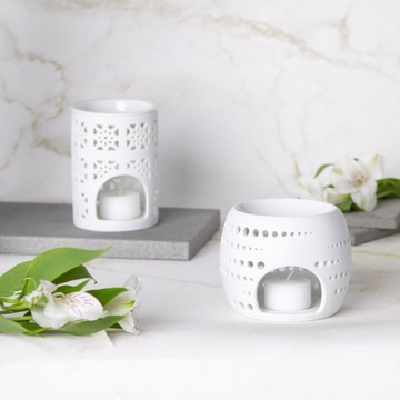 Kominek zapachowy podgrzewacz aromaterapia porcelana Altom Design 8,5 cm