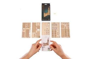 3D модель головоломки Ugears Деревянный Биг Бен