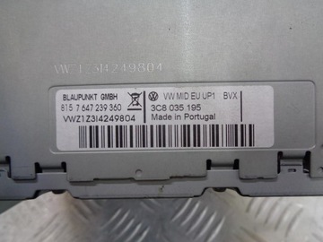 фото thumb №6, Радіо радіопрогравач заводський cd vw volkswagen passat b6 2005- 3c8035195