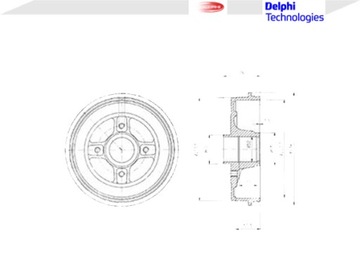 фото thumb №2, Барабани гальмівні renault megane i 1.4 e ba0e. ba0