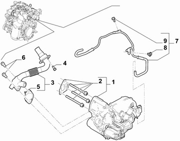 фото thumb №16, Радіаторів вихлопних газів клапан egr fiat 500l 500x tipo doblo 1.3 d 46339121