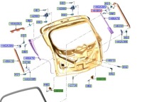 Купити Відбійник кришки багажника ford s-max/galaxy 2015-, фото thumb