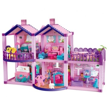 PONY FANTASY VILLA Pony Dollhouse ОБОРУДОВАНИЕ ДЛЯ ДОМА АКСЕССУАРЫ 120 ЭЛЕМЕНТОВ.