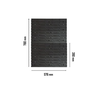 ДОСКА НАСТЕННАЯ ДЛЯ МАСТЕРСКОЙ 115x39 СМ 4 ПОЛКИ