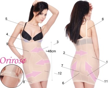 Orirose Body Petticoat — платье, которое утягивает живот и формирует талию.