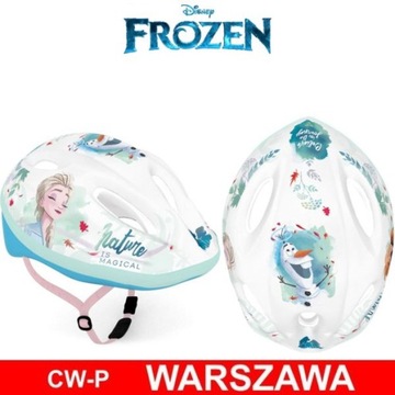 Регулируемый детский велосипедный шлем 52-56 см - лицензия FROZEN 2