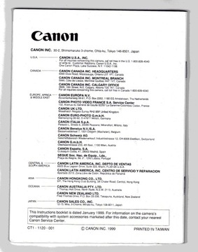CANON EOS 3000 3000QD 88 88QD INSTRUKCJA