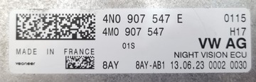 Ночное видение Audi A8 4N D5 4N0907547E 4G0980552A