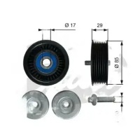 Купить Ролик ремень клиновой t36765 gates mercedes, фото thumb