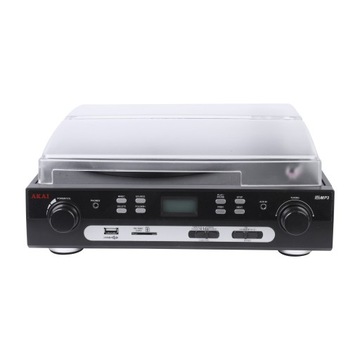 ПОВОРОТНЫЙ ПРОИГРЫВАТЕЛЬ С РАДИО И КАССЕТНЫМ ПРОИГРЫВАТЕЛЕМ BLUETOOTH AM FM USB AKAI ATT-15C