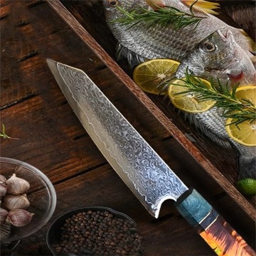 Японский нож из дамасской стали CHEF Forged Vg10