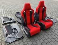 фото thumb №4, Сиденья карбон заднее сиденье задняя обшивки середина салон honda civic x fk8 type r 22r