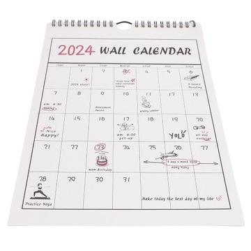 Календарь-планировщик на 2024 год, ежемесячный настенный семейный подвесной