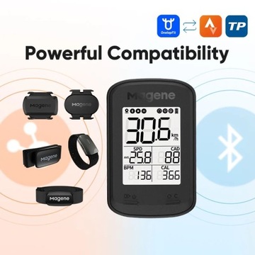Небольшой профессиональный велосипедный компьютер C206 Pro GPS BLE Ant+ с беспроводной связью