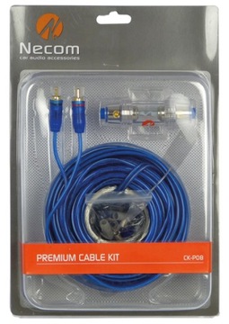 Комплект кабелей NECOM CK-P08, питание, заземление, RCA