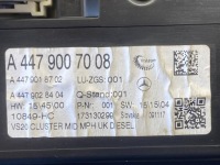 фото thumb №15, Спідометр  спідометр прилади uk mercedes vito w447 a4479007008