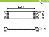 фото thumb №2, Valeo 817637 радиатор воздуха наддувочный