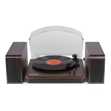 Проигрыватель проигрывателя Fenton RP168DW, сломанная крышка
