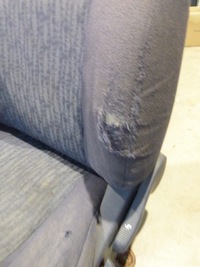 фото thumb №11, Corolla e12 01-04 сидіння лівий перед водія сидіння спинка підголівник