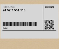 фото thumb №1, Поршень mini clubman r55 lci r55 countryman r60 r53 paceman r61 cabrio r56