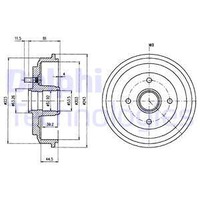 фото thumb №2, Delphi bf487 барабан тормозной