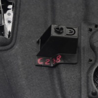 фото thumb №15, Mercedes c238 полиця задня полиця багажника czarna a2386909900