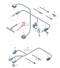 фото thumb №1, Audi q8 4mn передняя часть left seat belt предупреждение система harness 4m0971365ah
