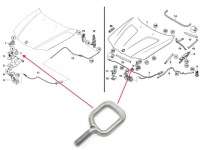 Капот lock кронштейн compatible with bmw x1 e84 Цена, фото thumb