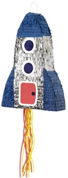 PINIATA PINATA SPACE РАКЕТА КОСМИЧЕСКАЯ ДЛЯ ДНЯ РОЖДЕНИЯ РЕБЕНКА 45,5x69,5x14см