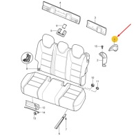 Купить Porsche cayenne 9p рычаг открывания спинка заднего 955522651009b9, фото thumb