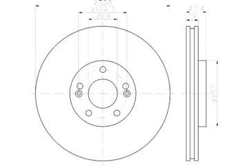 фото thumb №2, Комплект диск тормозных hella 517122t100 dsk2922