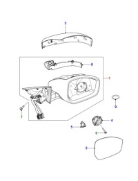 фото thumb №1, Дзеркало праве корпус дзеркало правого jaguar f-pace x761 t4a5595