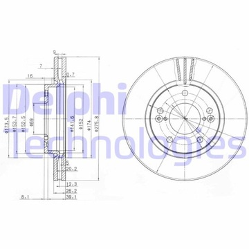 фото thumb №2, Delphi bg3721 диск ham.przód