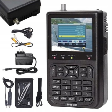 ПРОФЕССИОНАЛЬНЫЙ СПУТНИКОВЫЙ ИНДИКАТОР WS 6906 LCD AV IN/OUT