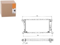 Купить Nrf 506212 радиатор, система охлаждение двигателя, фото thumb