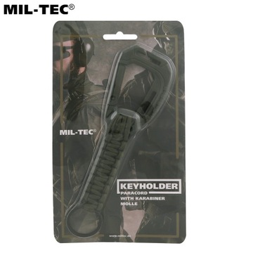 БРЕЛОК ДЛЯ КЛЮЧЕЙ CRABINER CABLE PARACORD OLIVE
