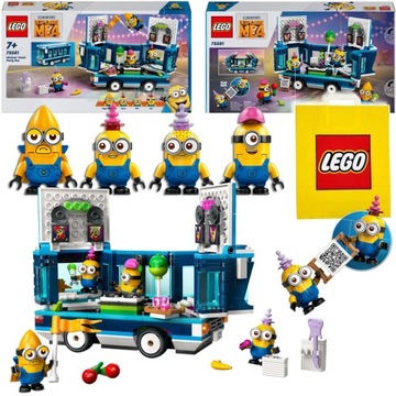 LEGO 75581 Набор «Тусовый автобус MINIONS» «Кирпичики» на 7 лет в подарок + сумка