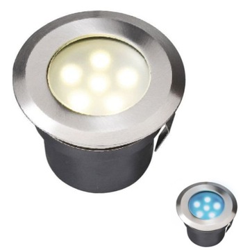 Lampa led, wodoszczelna ip67 do zabudowy 12 V/1 W