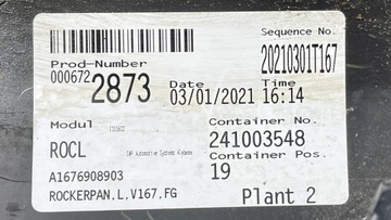 фото thumb №10, Mercedes gle 167 планка порогова ліва a1676981301