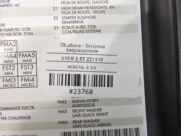 фото thumb №10, Корпус коробка предохранителей volvo v70 ii 2.5t