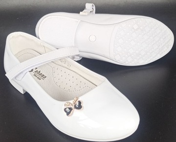 Балерины, кожаные, r35 22,5, белые П2-58
