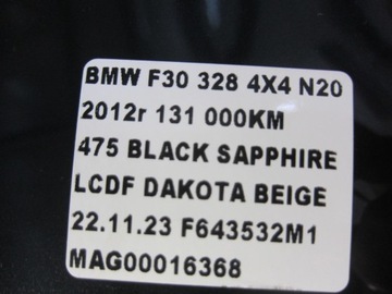 фото thumb №14, Bmw 3 f30 f31 крило лівий переднє перед чорний 475 чорний sapphire