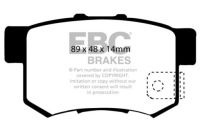 фото thumb №2, Mocne тормозные колодки ebc brakes green stuff - honda civic vii type r ep3 задняя
