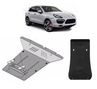 фото thumb №1, Набор стальных защита шасси porsche cayenne ii 2010-2018